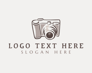 Snapshot - Camera Lens Photo logo design