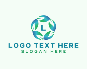 Organic Eco Leaf logo