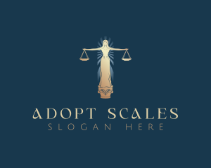 Lady Justice Scales logo design