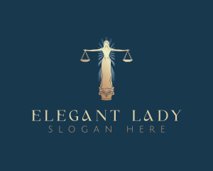 Lady Justice Scales logo design