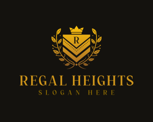 Regal Shield Monarchy logo design