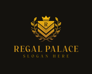 Regal Shield Monarchy logo design