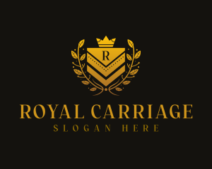 Regal Shield Monarchy logo design