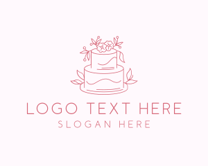 Wedding Floral Cake logo