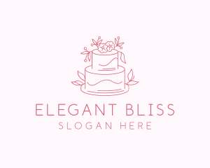 Wedding Floral Cake logo