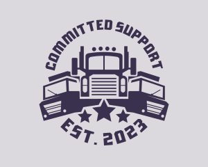 Truck Fleet Logistics logo design