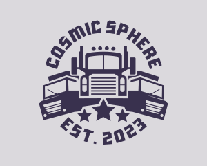 Truck Fleet Logistics logo design