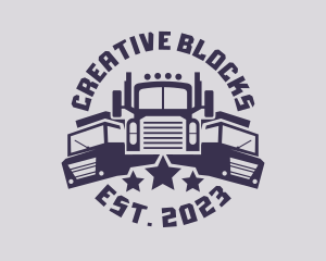 Truck Fleet Logistics logo design