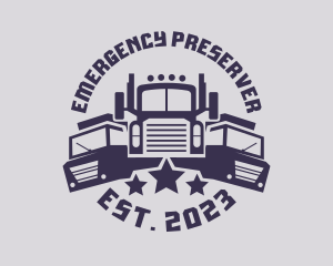 Truck Fleet Logistics logo design