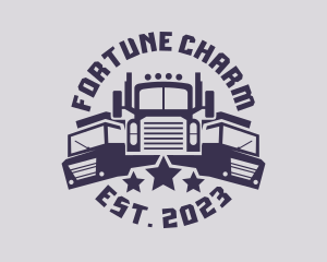 Truck Fleet Logistics logo design