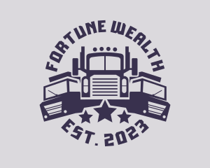 Truck Fleet Logistics logo design