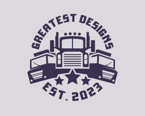 Truck Fleet Logistics logo design