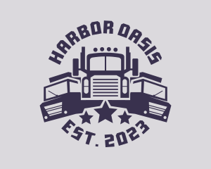 Truck Fleet Logistics logo design