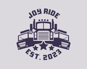 Truck Fleet Logistics logo design