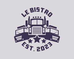 Truck Fleet Logistics logo design