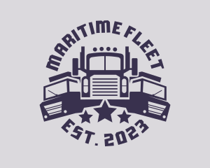 Truck Fleet Logistics logo design