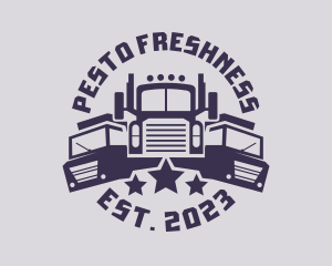 Truck Fleet Logistics logo design