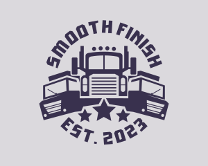 Truck Fleet Logistics logo design