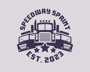 Truck Fleet Logistics logo design