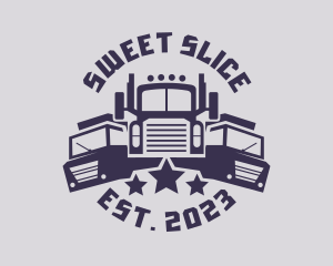 Truck Fleet Logistics logo design