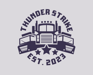 Truck Fleet Logistics logo design