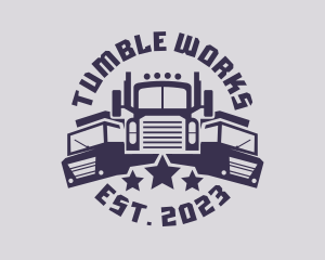 Truck Fleet Logistics logo design