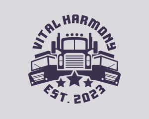 Truck Fleet Logistics logo design