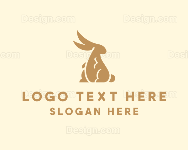 Elegant Lucky Rabbit Logo