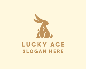 Elegant Lucky Rabbit logo design