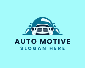 Auto Wash Bubbles logo design