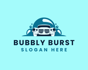 Auto Wash Bubbles logo design