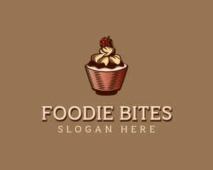 Cupcake Dessert Pastry logo design