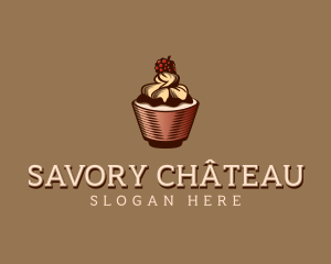 Cupcake Dessert Pastry logo design