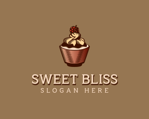 Cupcake Dessert Pastry logo design