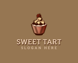 Cupcake Dessert Pastry logo design