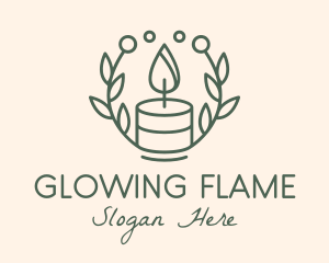 Botanical Flame Candle  logo