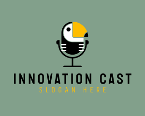 Toucan Bird Podcast logo design