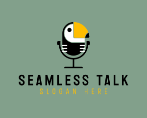 Toucan Bird Podcast logo design