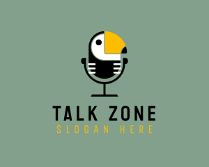 Toucan Bird Podcast logo design