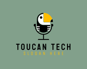 Toucan Bird Podcast logo design