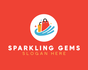 Sparkling Shopping Bags logo design