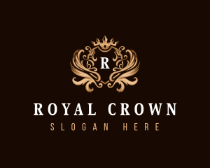 Royal Crown Shield logo design