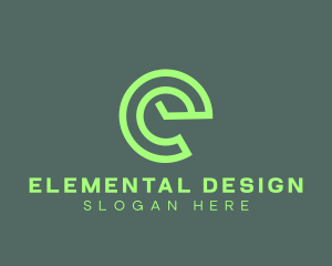 Internet Digital Letter E  logo design