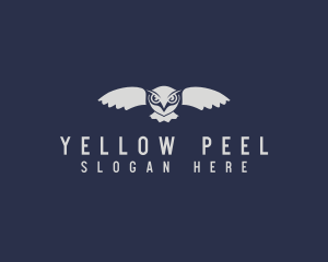 Yellow Owl Bird logo design