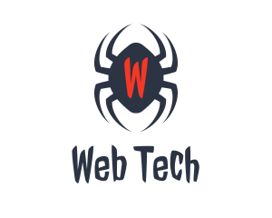 Creepy Spider Arachnid logo design