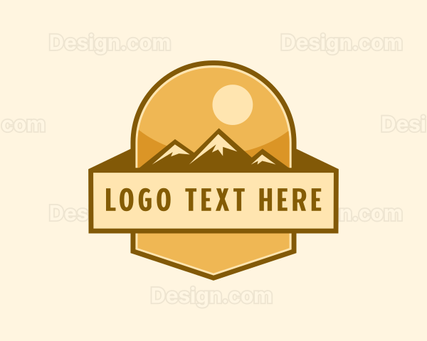 Mountain Trekking Adventure Logo