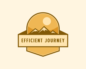 Mountain Trekking Adventure logo design