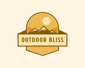 Mountain Trekking Adventure logo design