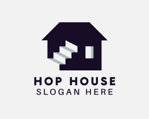 House Property Staircase logo design