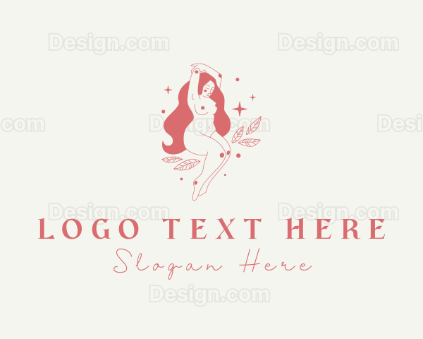 Beautiful Naked Lady Logo